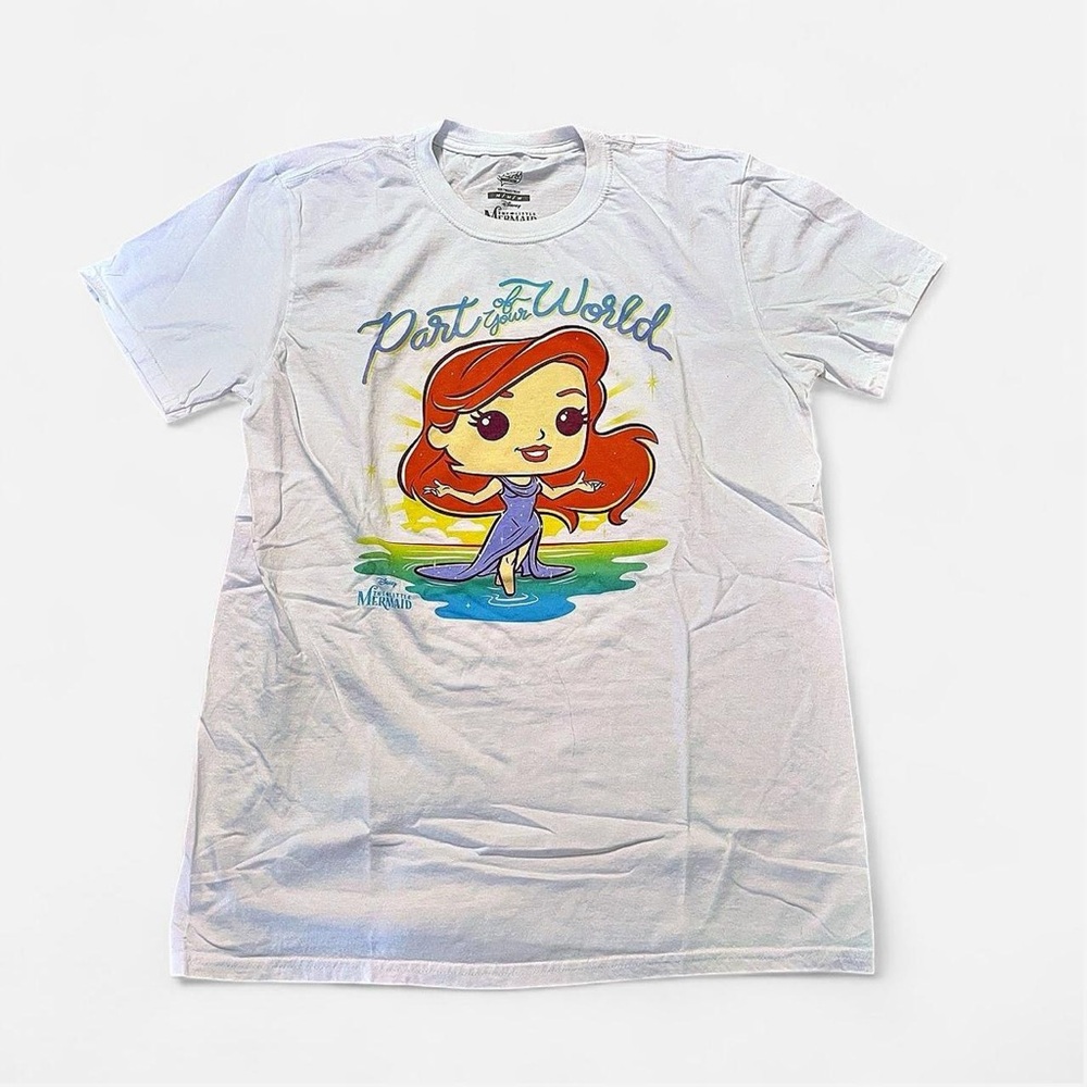 White Ariel ‘Part of Your World’ Graphic Tee M